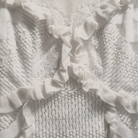 Three Floor Lace Dress Women's Size 2 In Line Off White Pairie - Picture 7 of 9